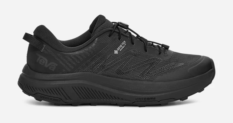Women's Hurricane Trailsetter GTX Trail Running Shoe in Black/Black - 1