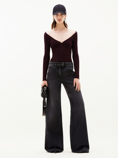 courrèges SWALLOW RIB KNIT TOP outlook