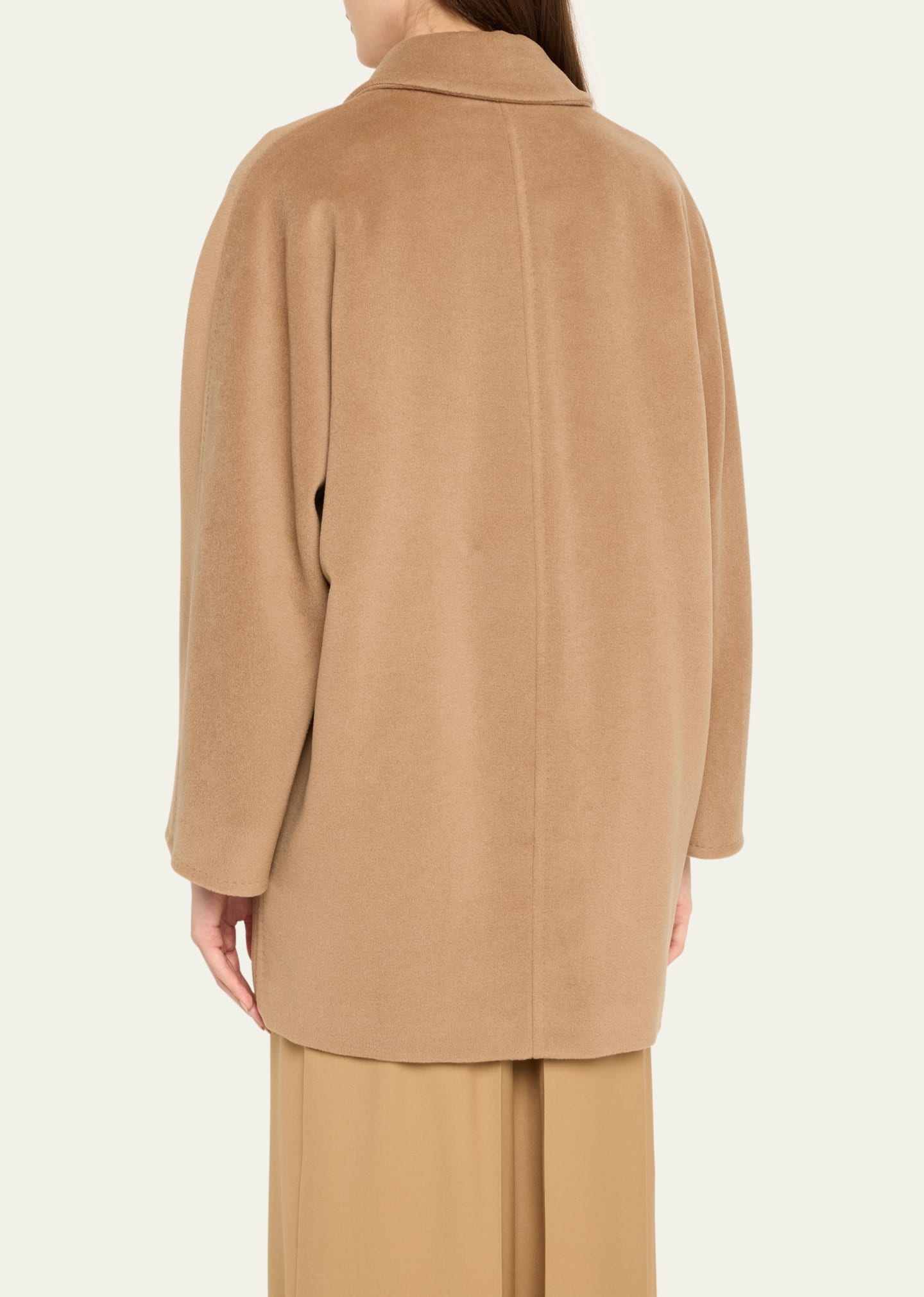 Rebus Double-Breasted Wool Cashmere Coat - 3