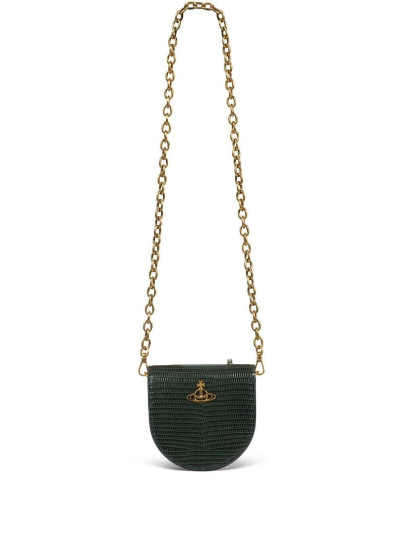 Lizard saddle crossbody bag 1