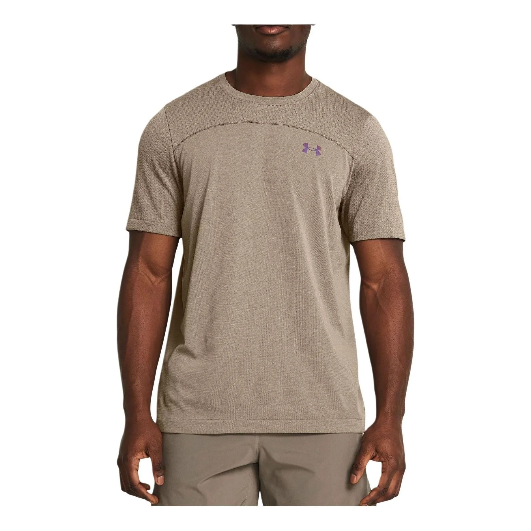 Under Armour Vanish Elite Seamless Wordmark T-shirt 'Light Brown' 1382799-203 - 1