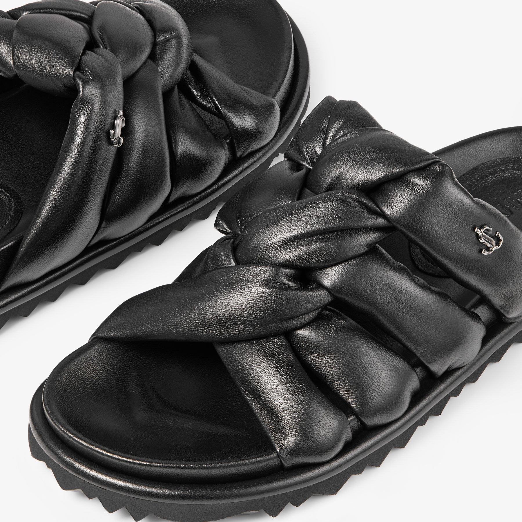 Kes Flat
Black Nappa Leather Sandals - 3