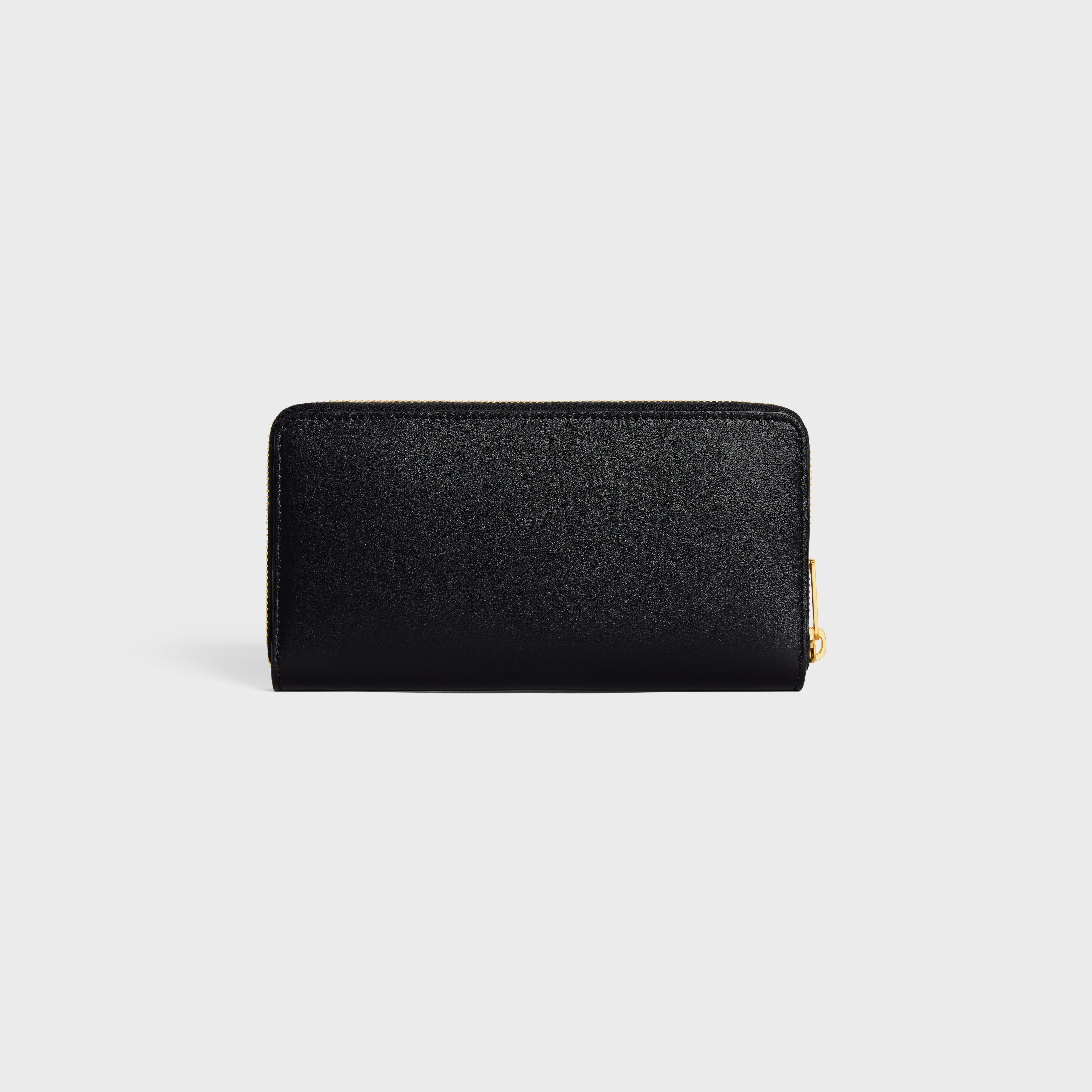 LARGE ZIPPED WALLET CUIR TRIOMPHE IN SMOOTH CALFSKIN - 3