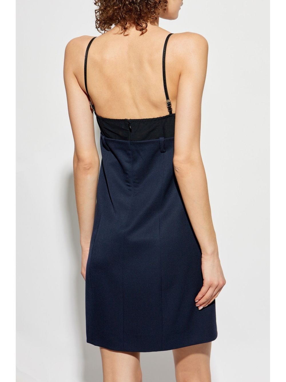 panelled mini dress - 4