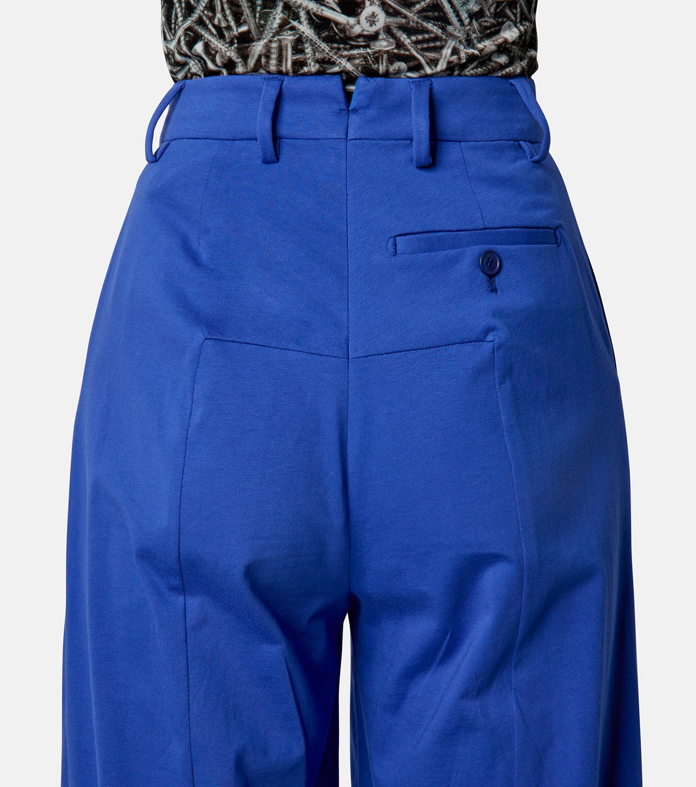 Womens Wide Leg Jersey Tailored Pant - 4