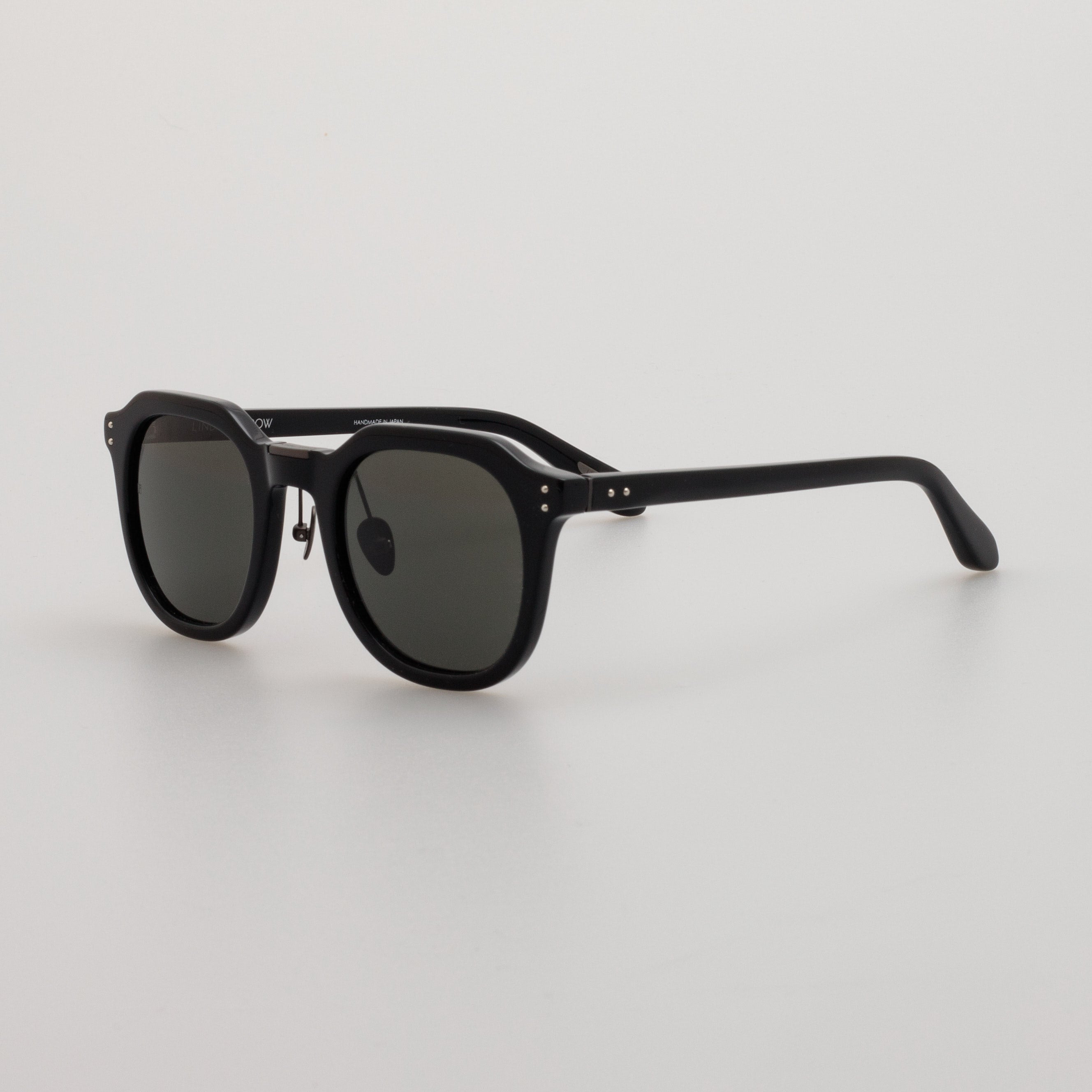 FLETCHER ANGULAR SUNGLASSES IN BLACK AND GREY - 4