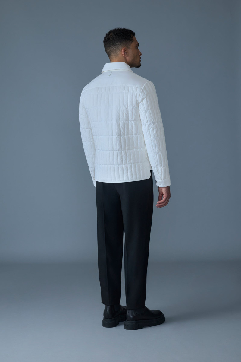 MATEO Vertical Quilted Jacket with Spread Collar 4