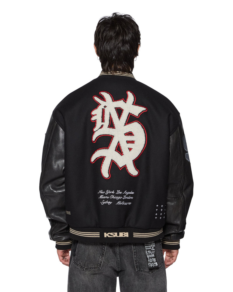 Ksubi PLAYOFF VARSITY JACKET BLACK outlook