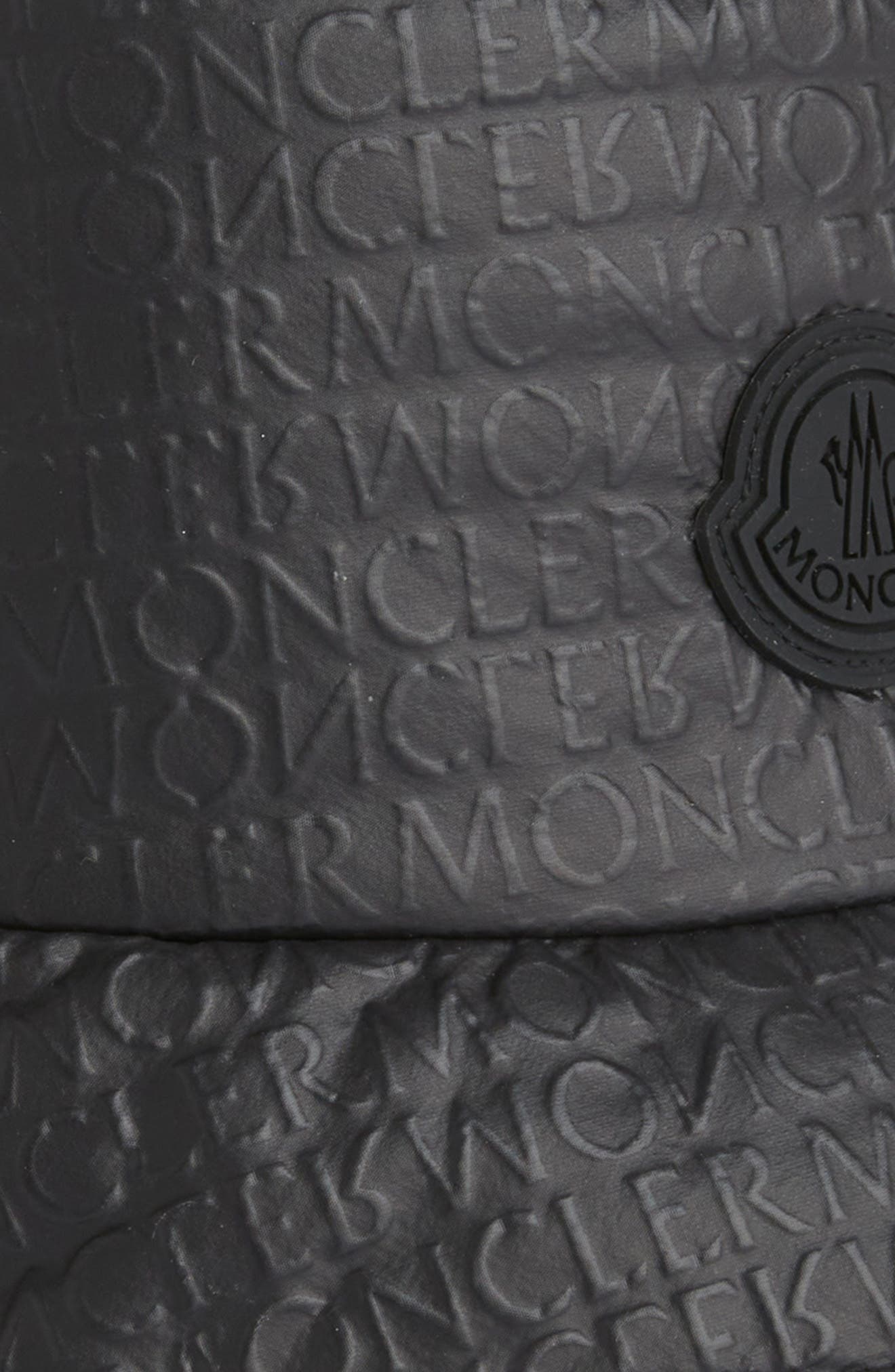 Logo Embossed Nylon Bucket Hat - 2