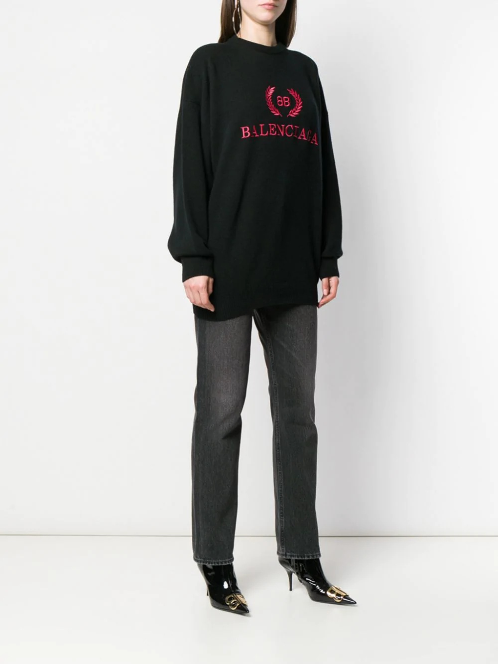 logo embroidered jumper - 3