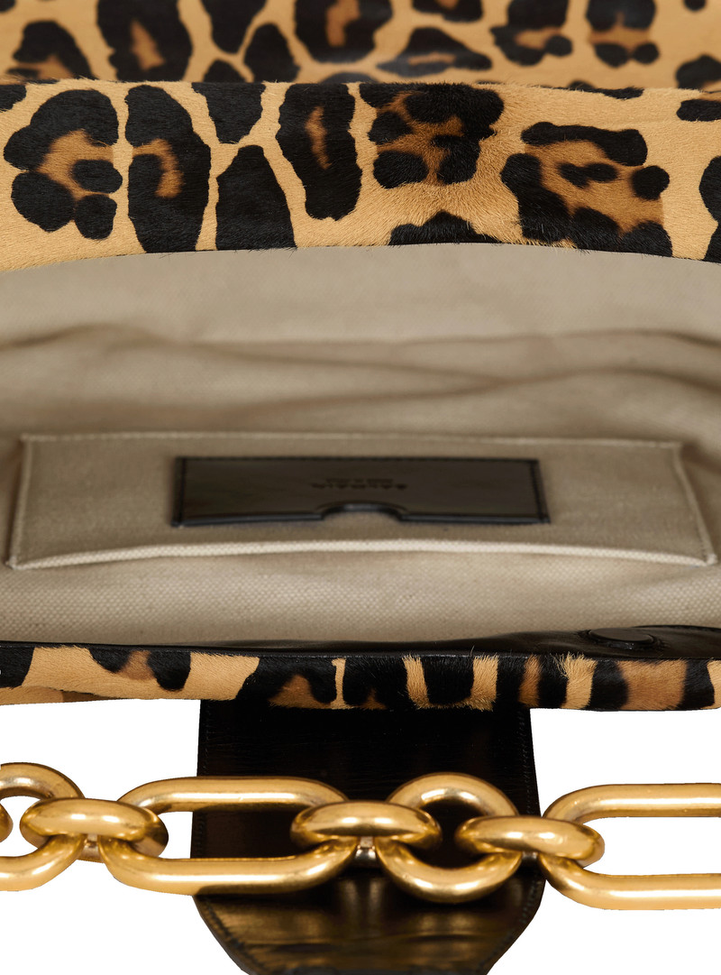 Sync Hobo leopard print leather bag 6