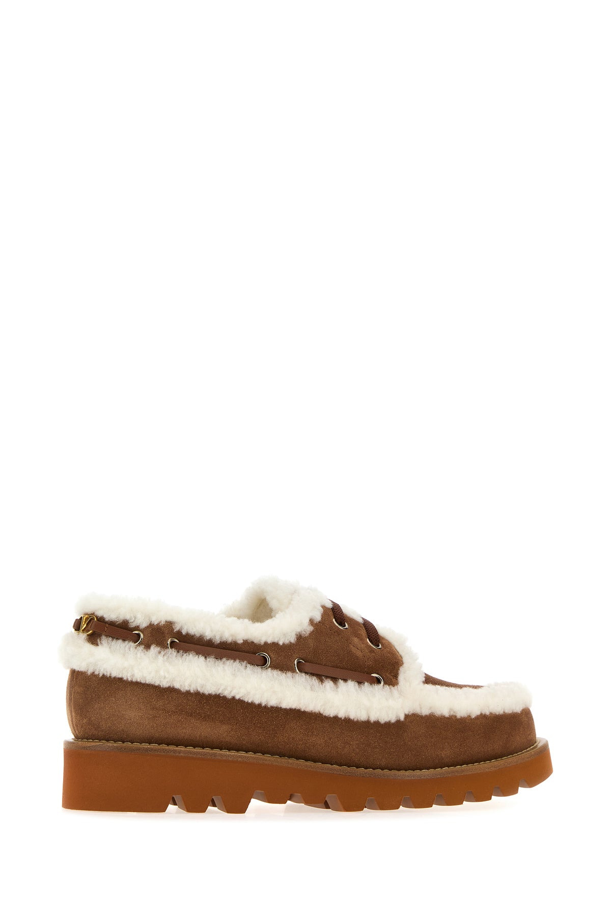 Caramel suede loafers - 3