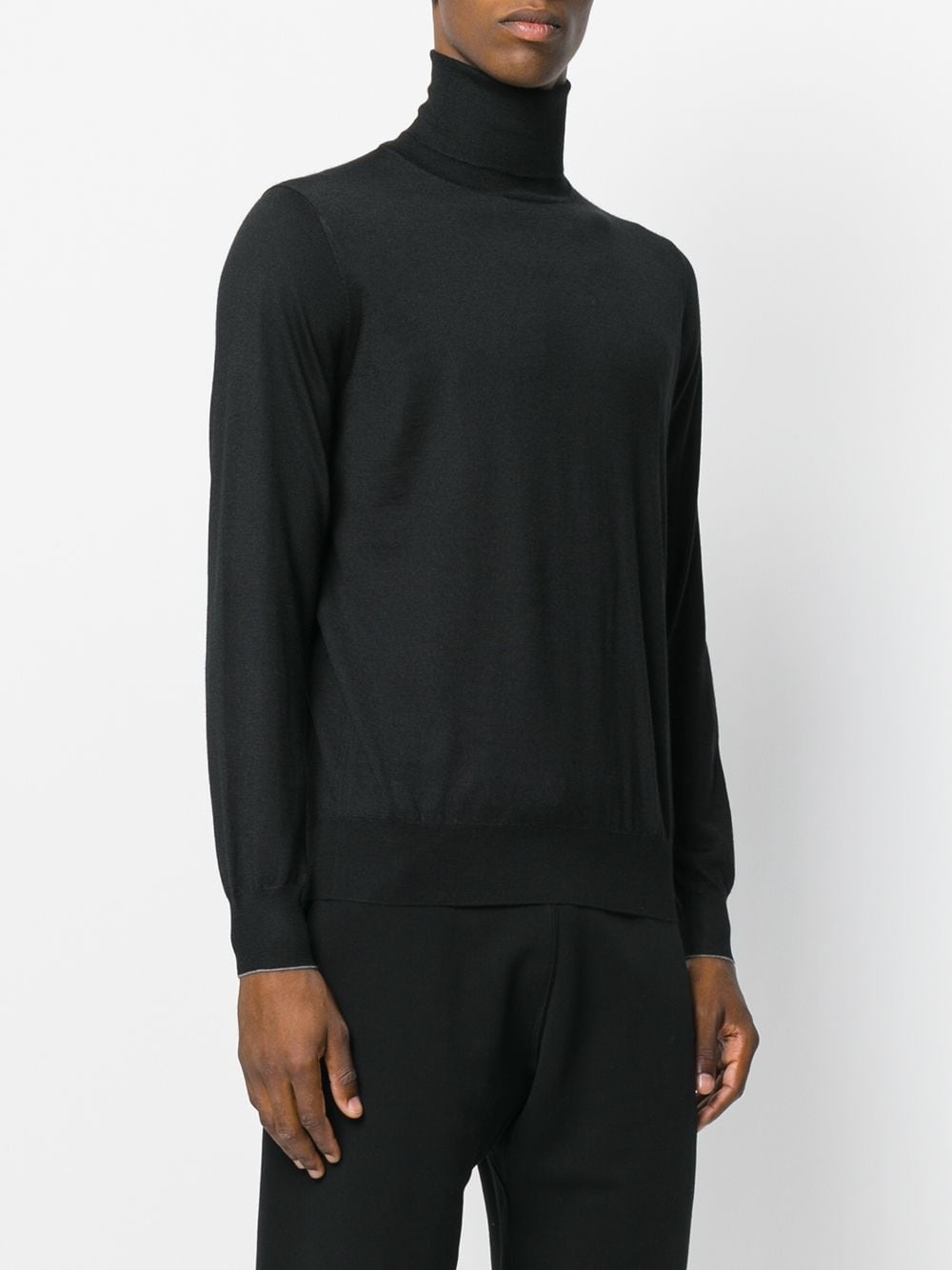 Silk and cashmere high neck sweater - 3