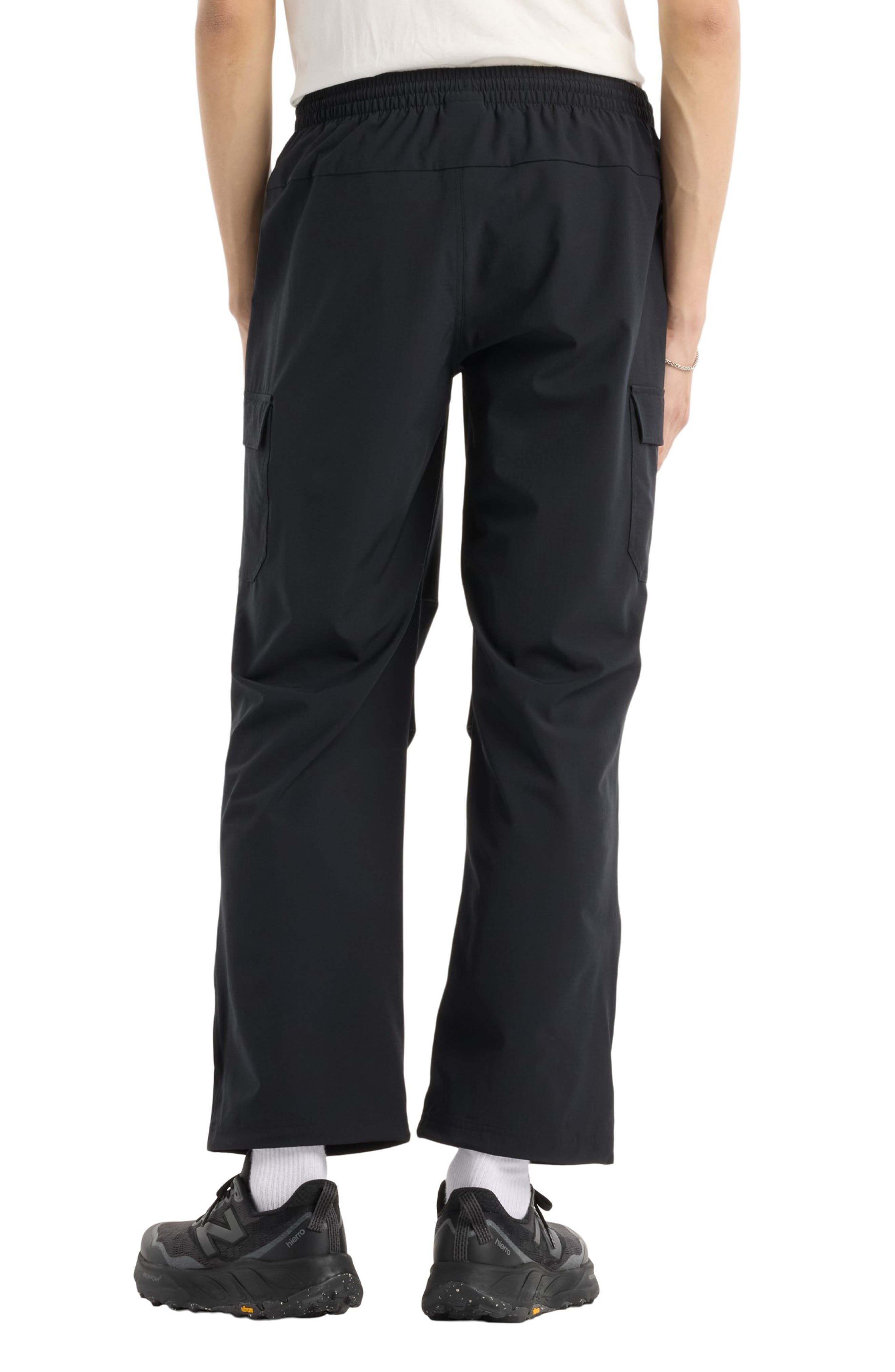 New Balance Water Resistant Stretch Ripstop Cargo Pants in Black at Nordstrom - 2
