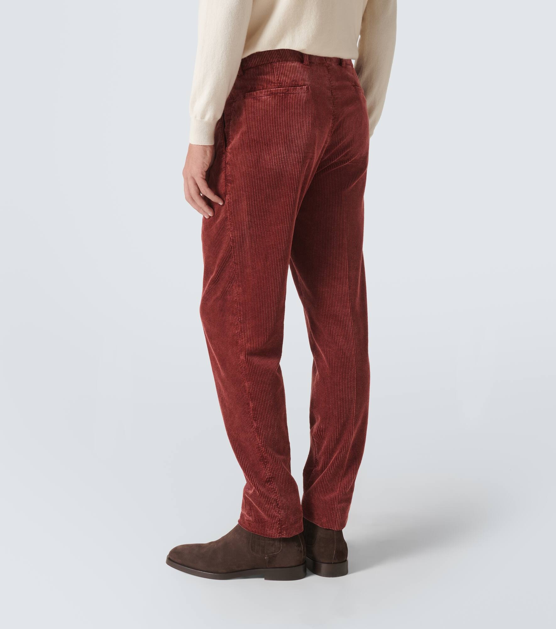 Cotton corduroy slim pants - 4