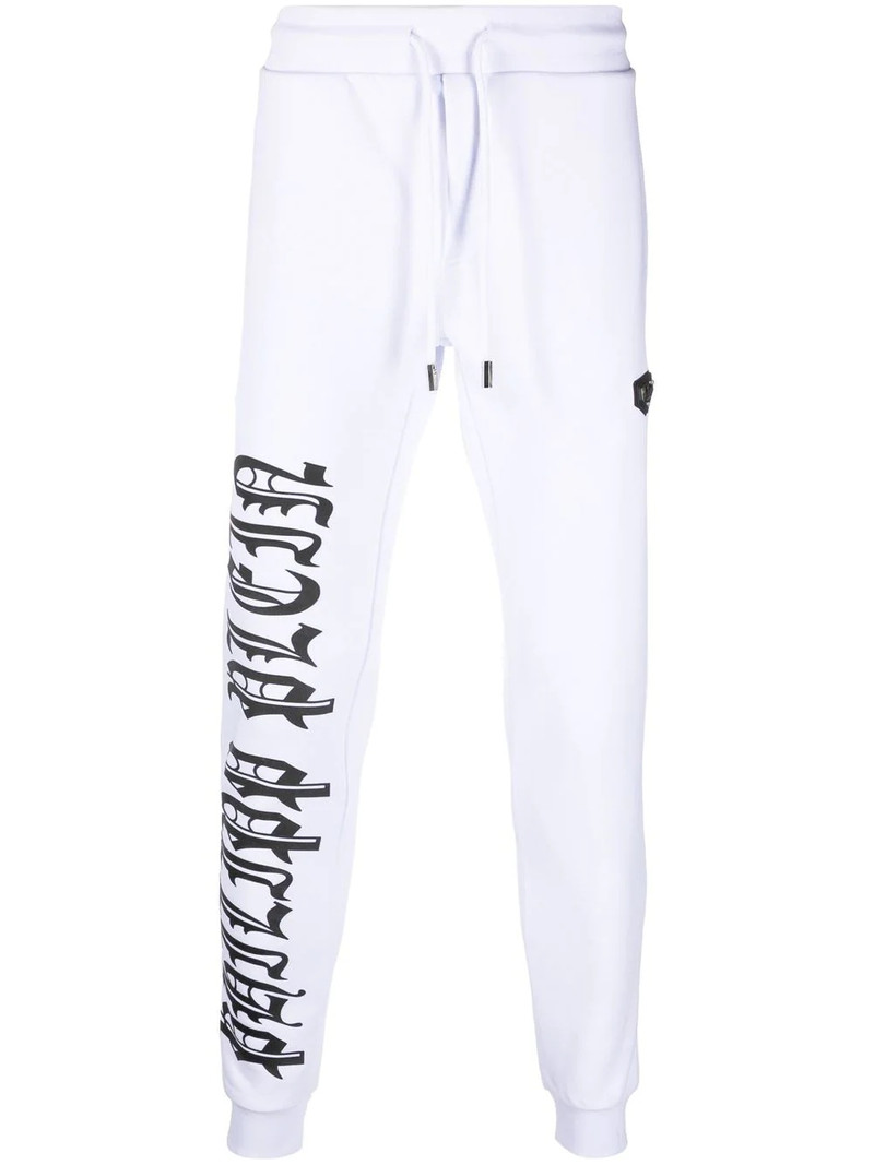 Gothic Plein cotton track pants 1