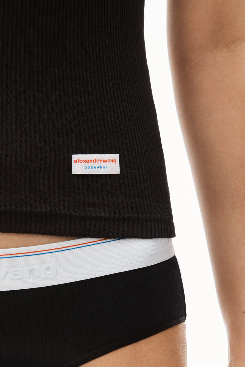 Racerback Tank in Ribbed Cotton Jersey 6