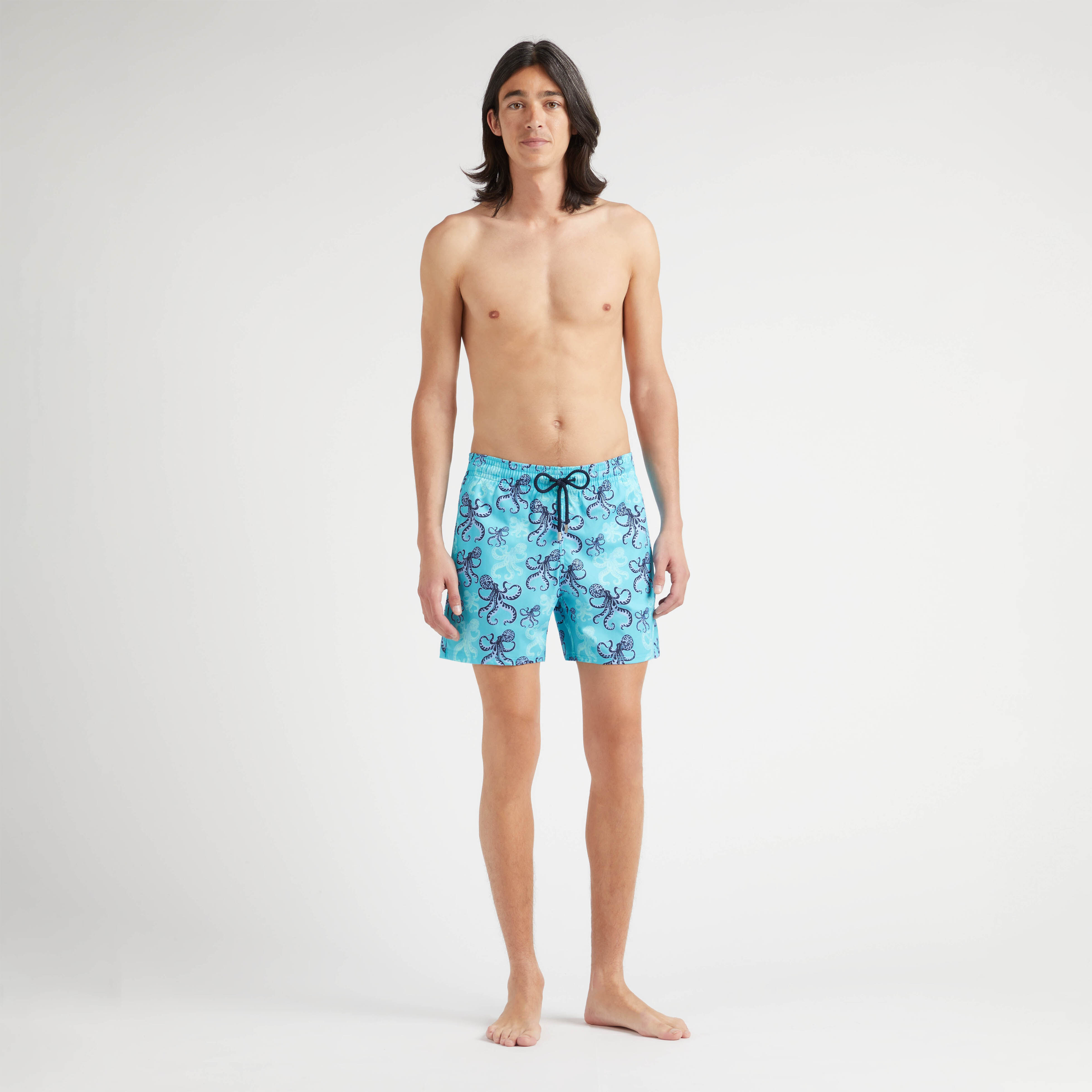 Men Stretch Short Swim Trunks Poulpes - 3