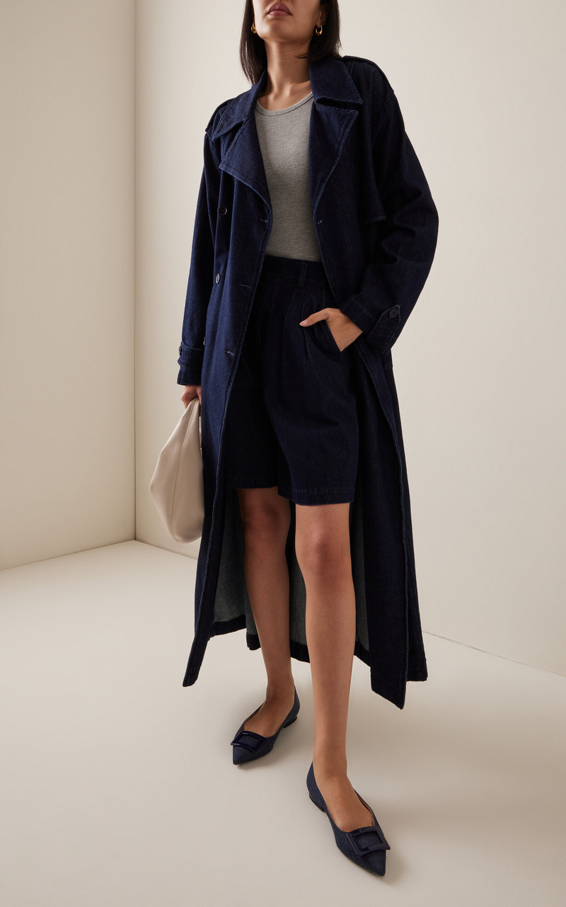 Roger Vivier Gommettine Denim Flats blue outlook