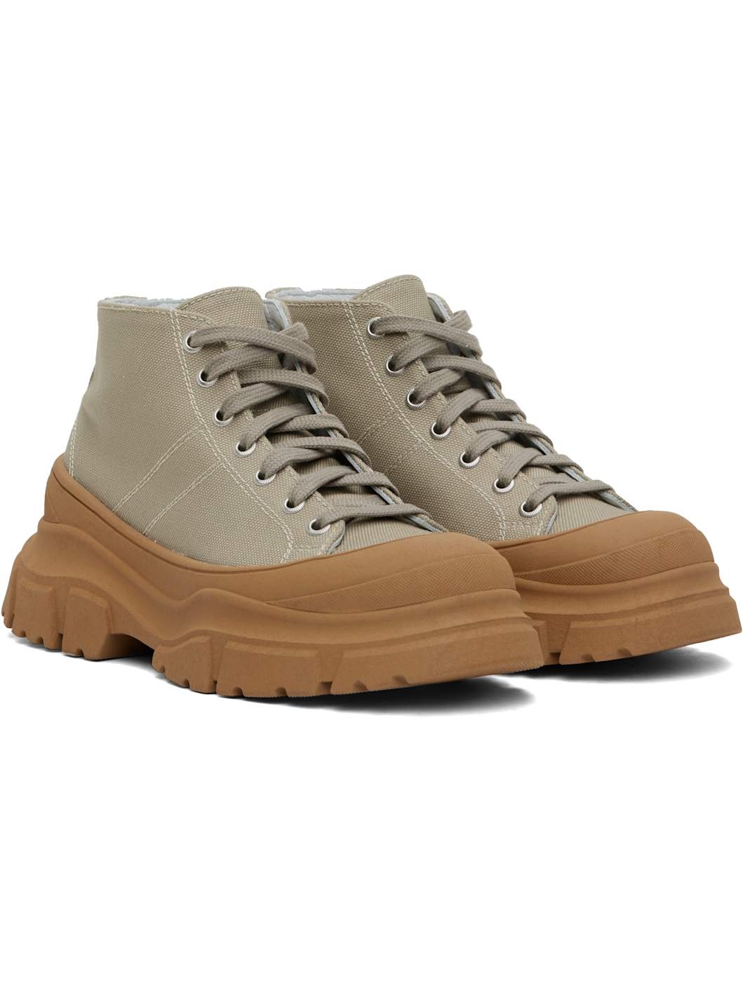 Taupe & Tan Fairway Sneakers - 4