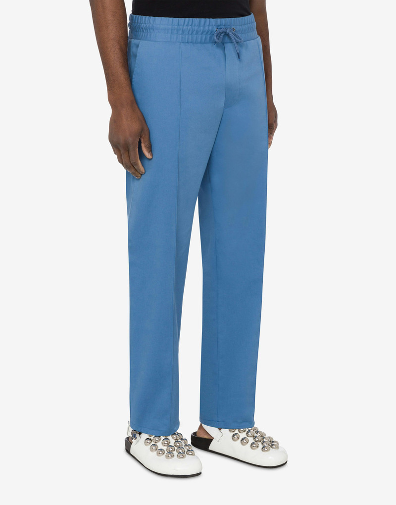 Moschino MOSCHINO OUTLINE STRETCH GABARDINE TROUSERS outlook