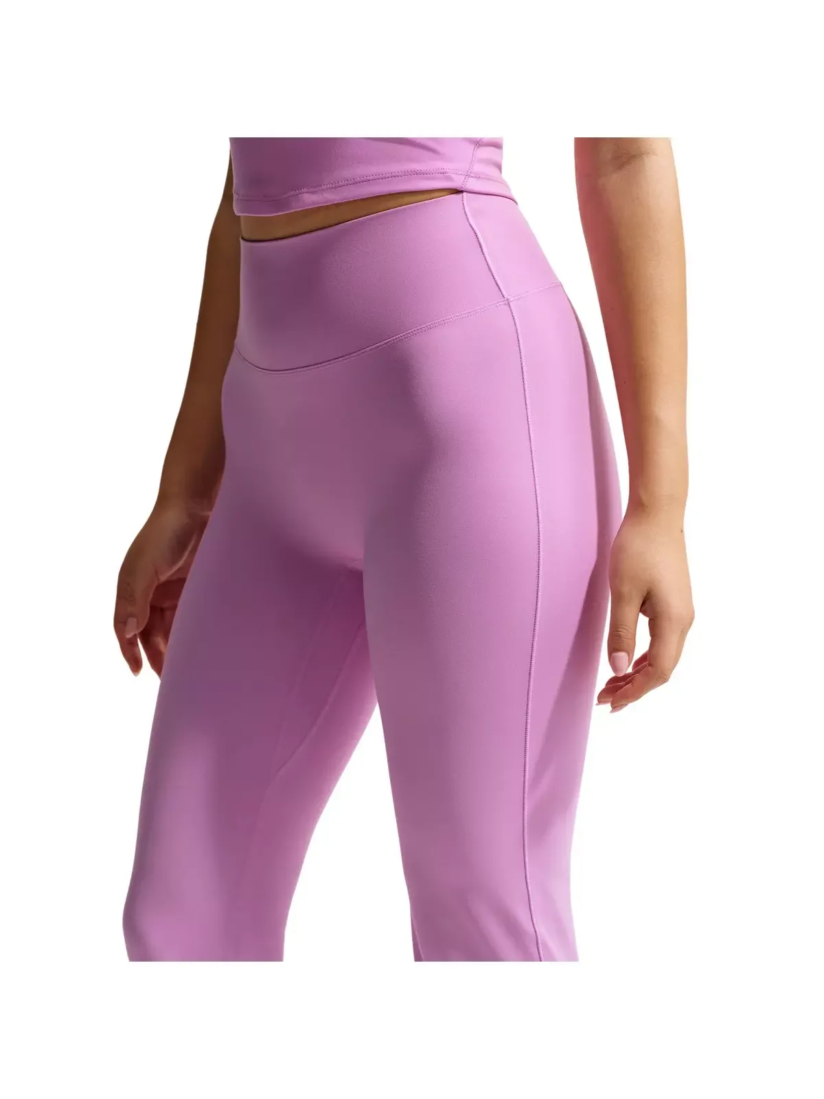 Women's Zenvy High-Waisted Flared Leggings with No Front Seam -Lt Magenta - 1