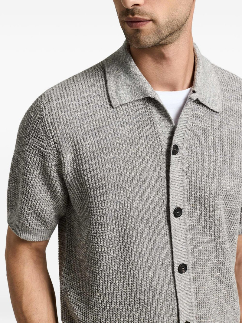 waffle-knit short-sleeve shirt 3