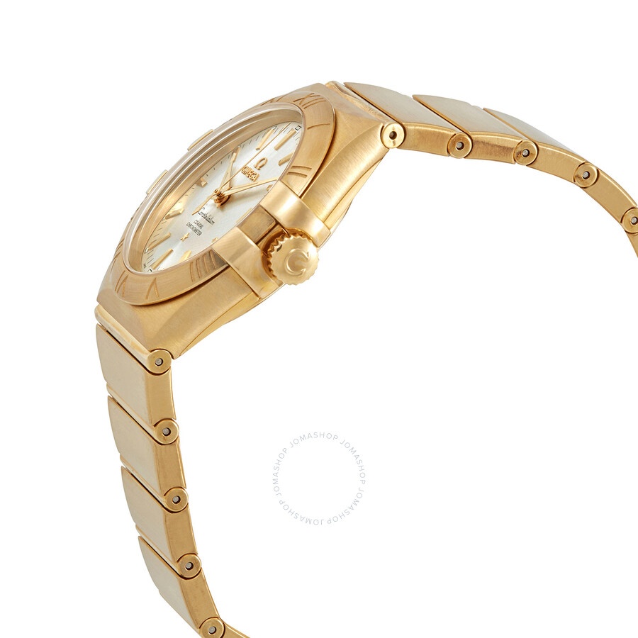 Omega Constellation Automatic 18kt Yellow Gold Chronometer Silver Dial Ladies Watch 123.50.35.20.02. - 2