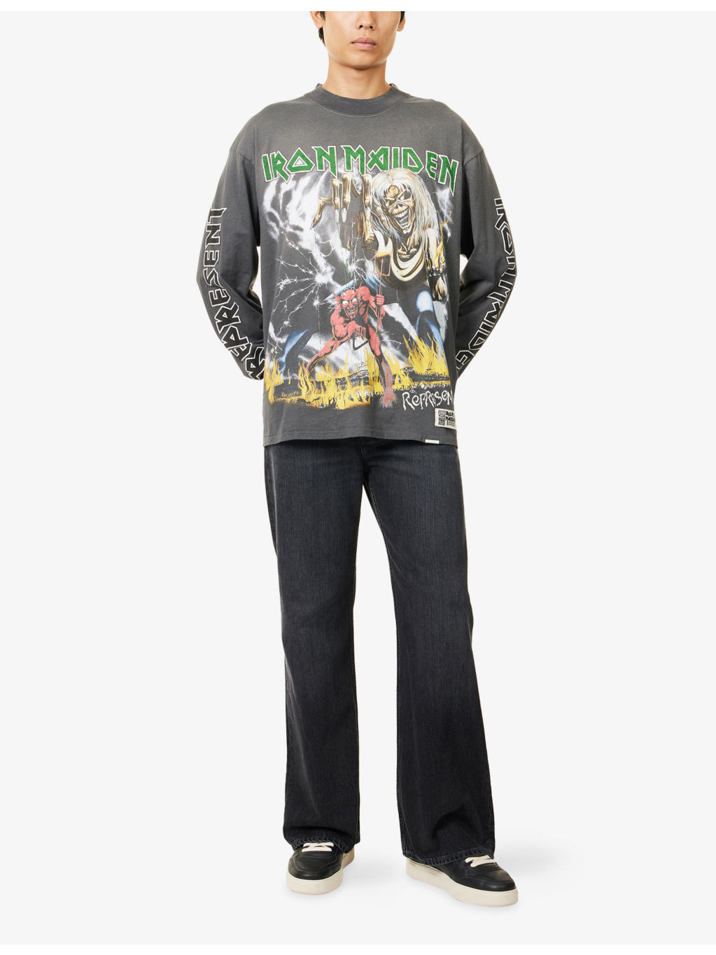 Represent x Iron Maiden Relaxed-Fit Cotton T-Shirt - 2