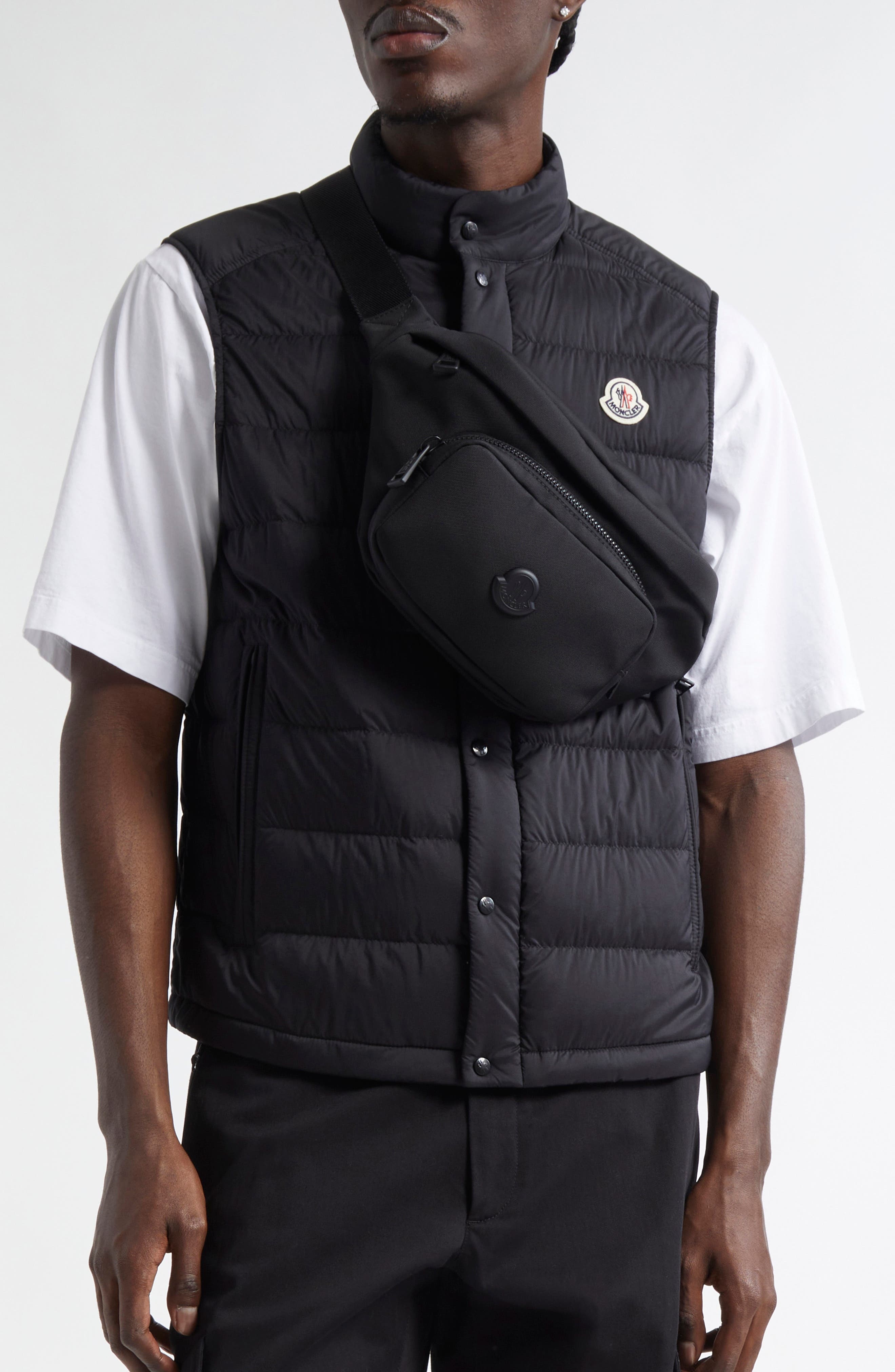 Moncler Durance Water Repellent Belt Bag in Black at Nordstrom - 3