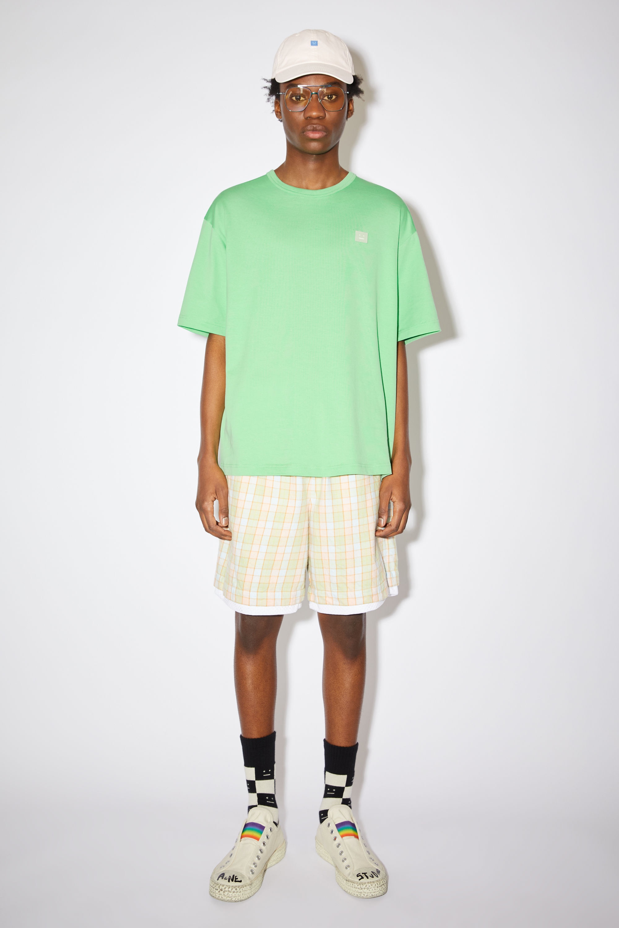Face logo patch t-shirt - Fern green - 2