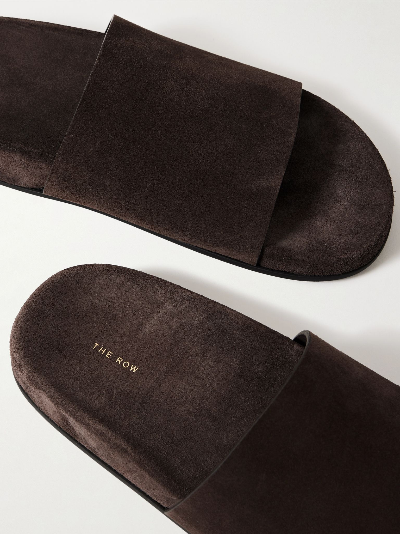 Hugh suede slides Taupe - 4