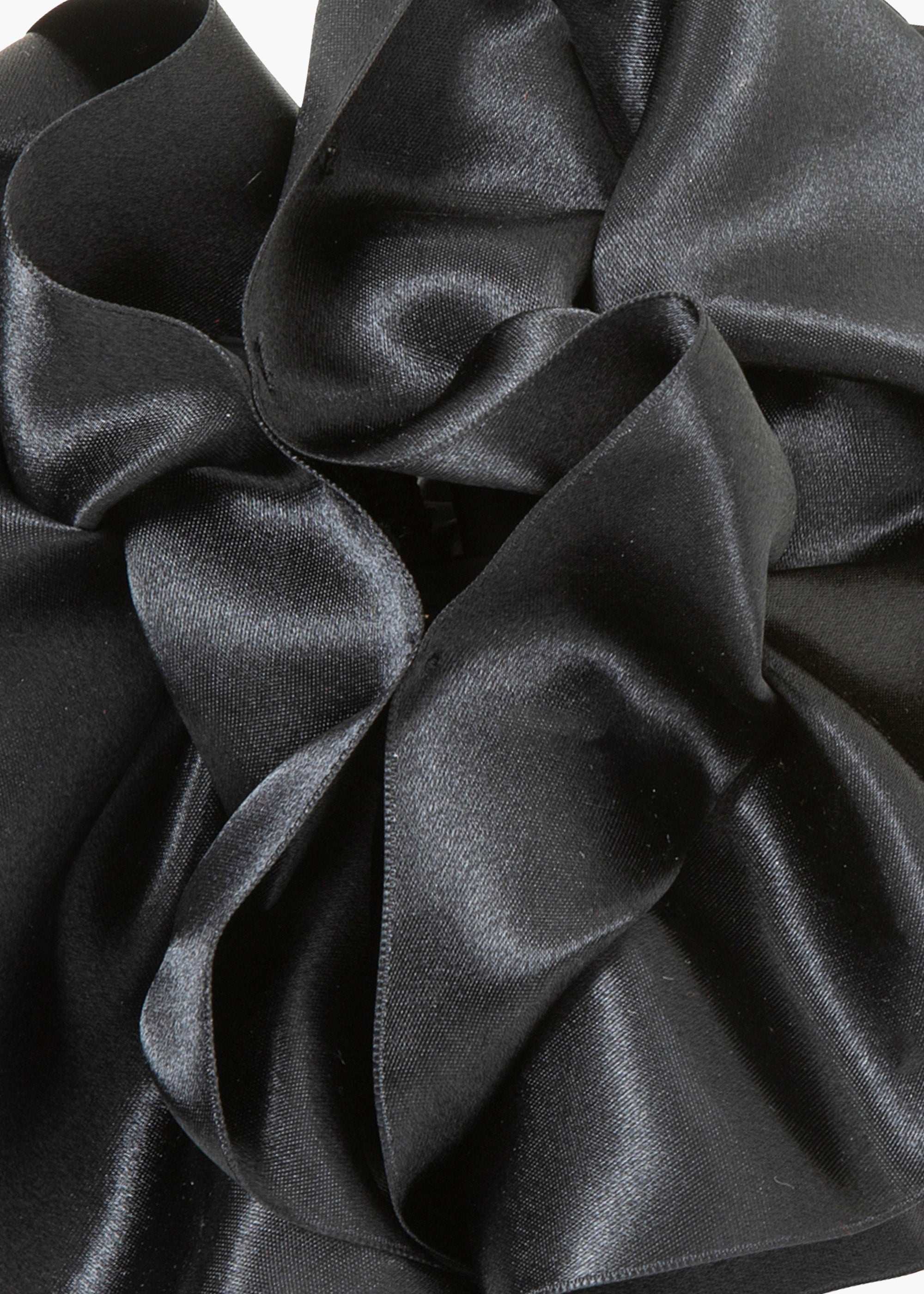 Satin Ruffle Jaw Clip - 4