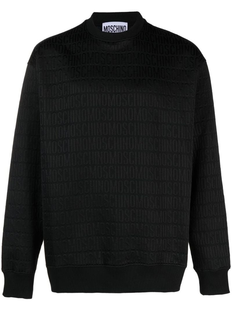 jacquard logo jumper - 1