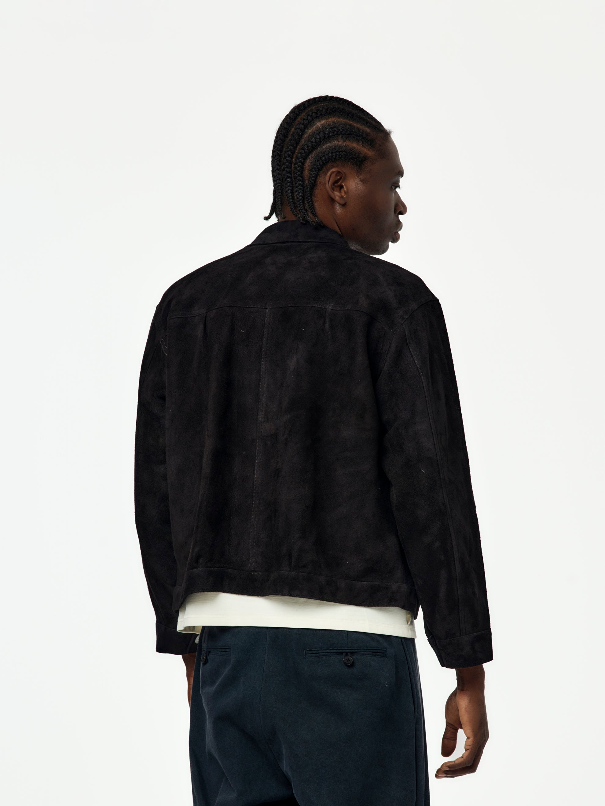 SUEDE LEATHER 1ST TYPE JACKET (BLACK) - 3