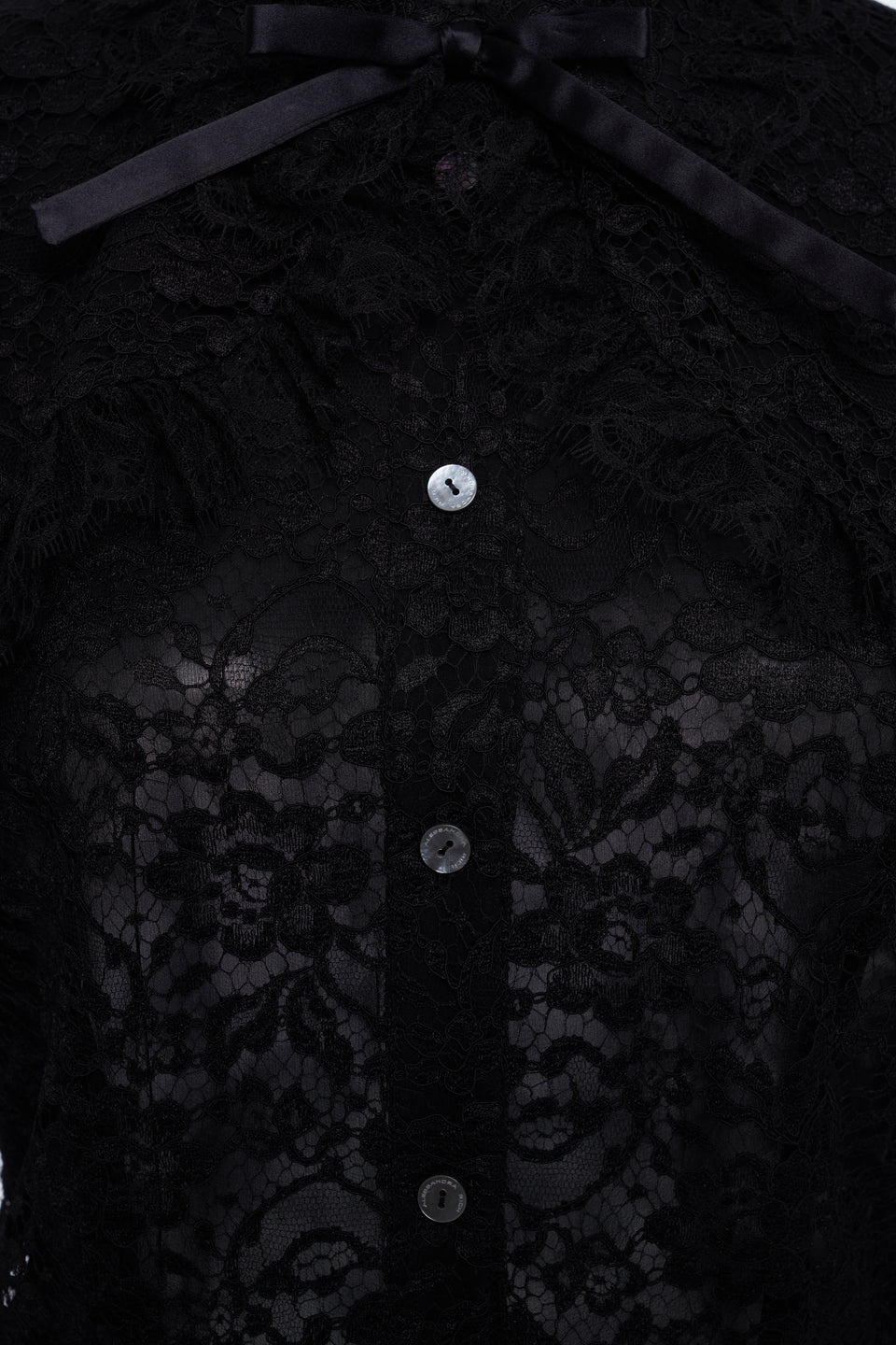 LACE BLOUSE WITH CAPE - 3