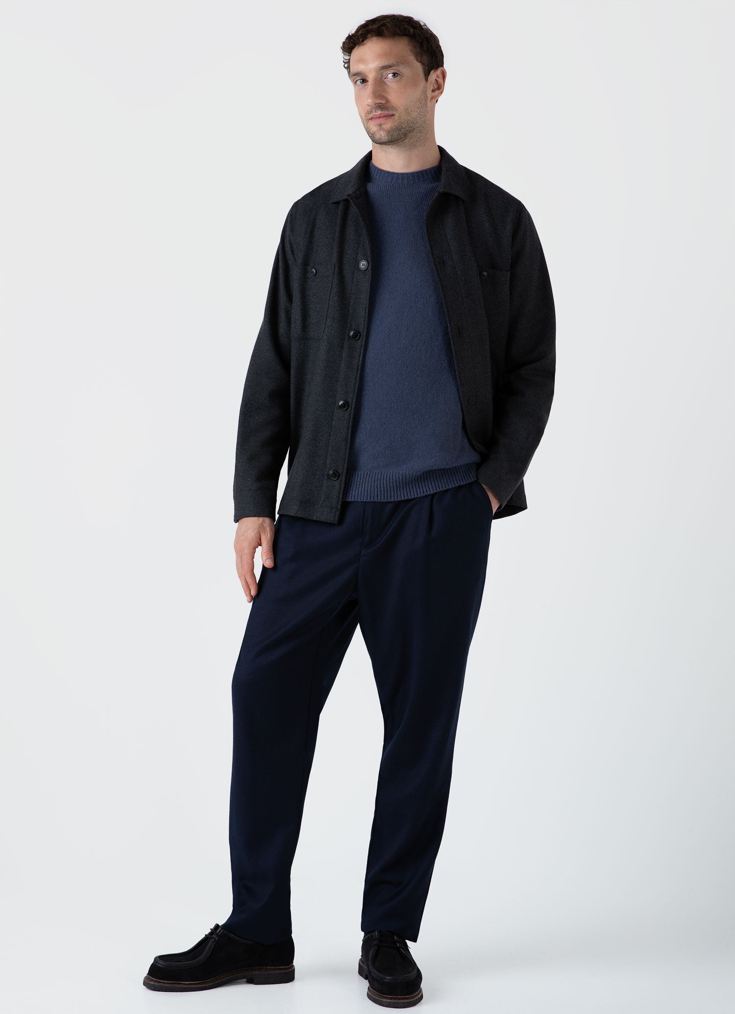 Wool Twill Overshirt - 3