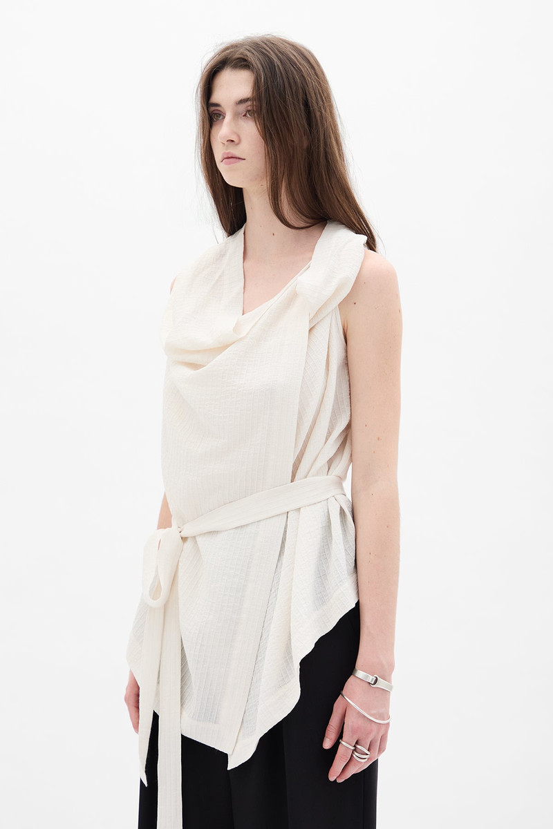 Ann Demeulemeester Macy Asymmetric Wrap Top outlook