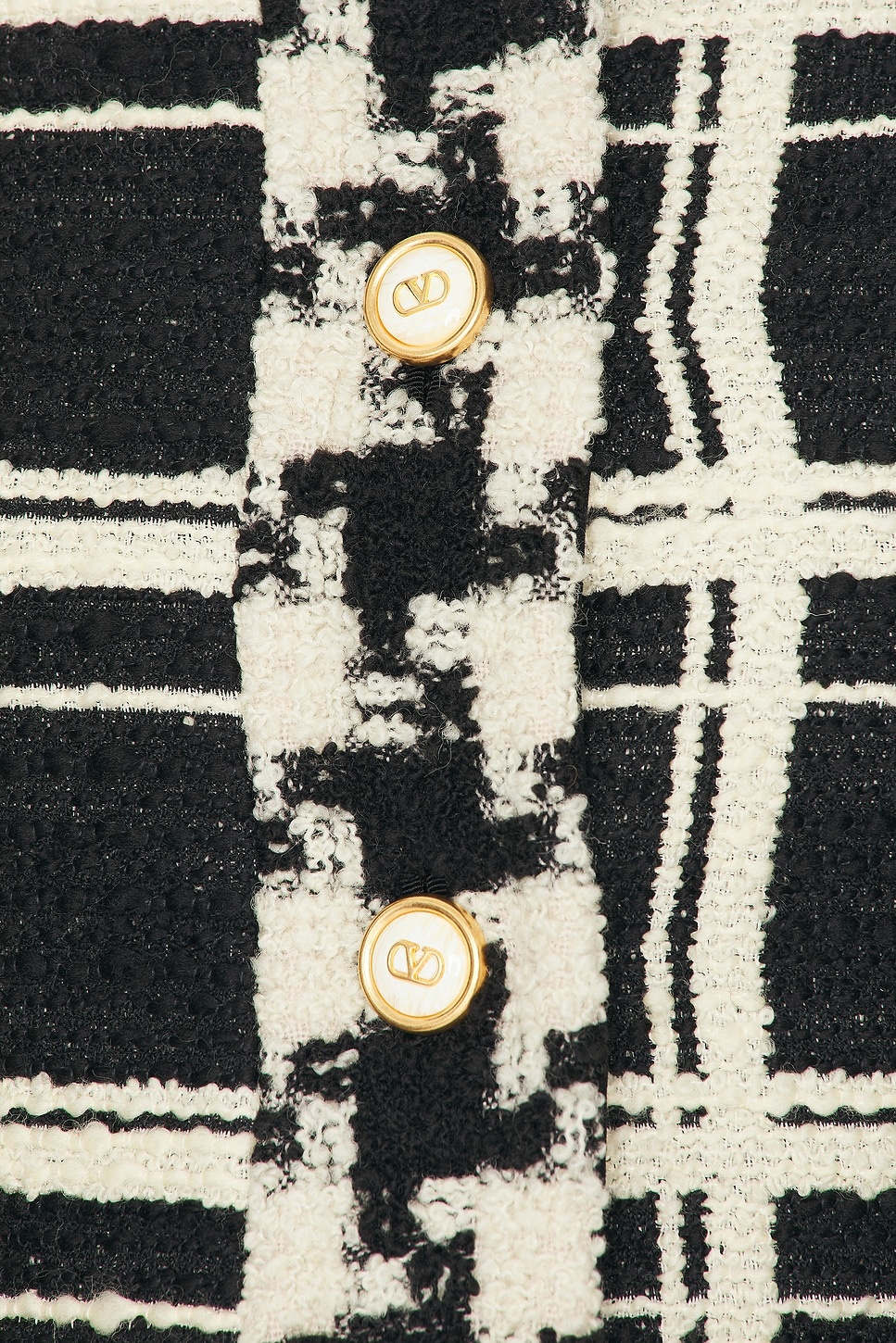 Valentino Check Tweed Jacket | forward | REVERSIBLE