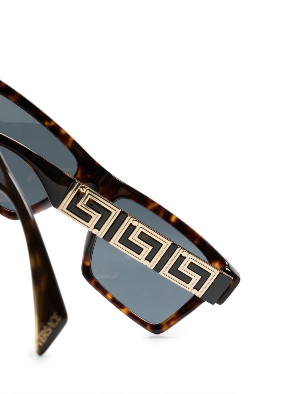 tortoiseshell-effect square frame sunglasses - 3