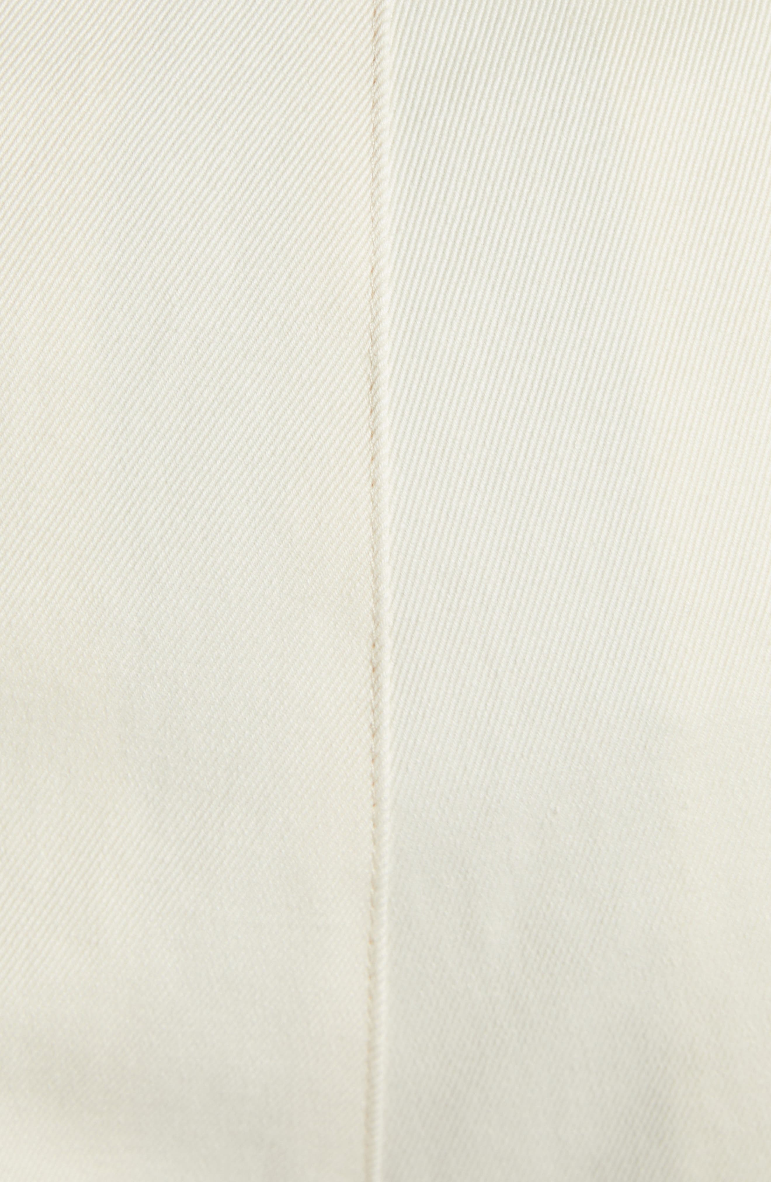 Moncler Cotton Stretch Twill Straight Leg Pants in Ivory at Nordstrom - 6