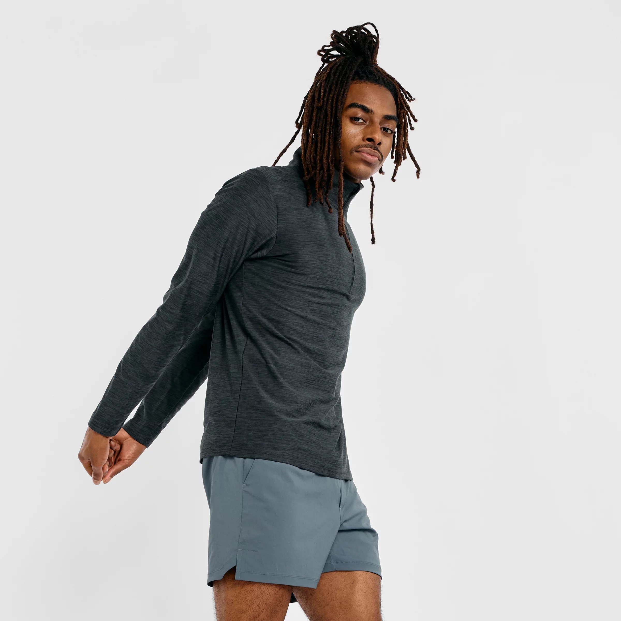 Men's Space Dye 1/4 Zip Shirt - 1