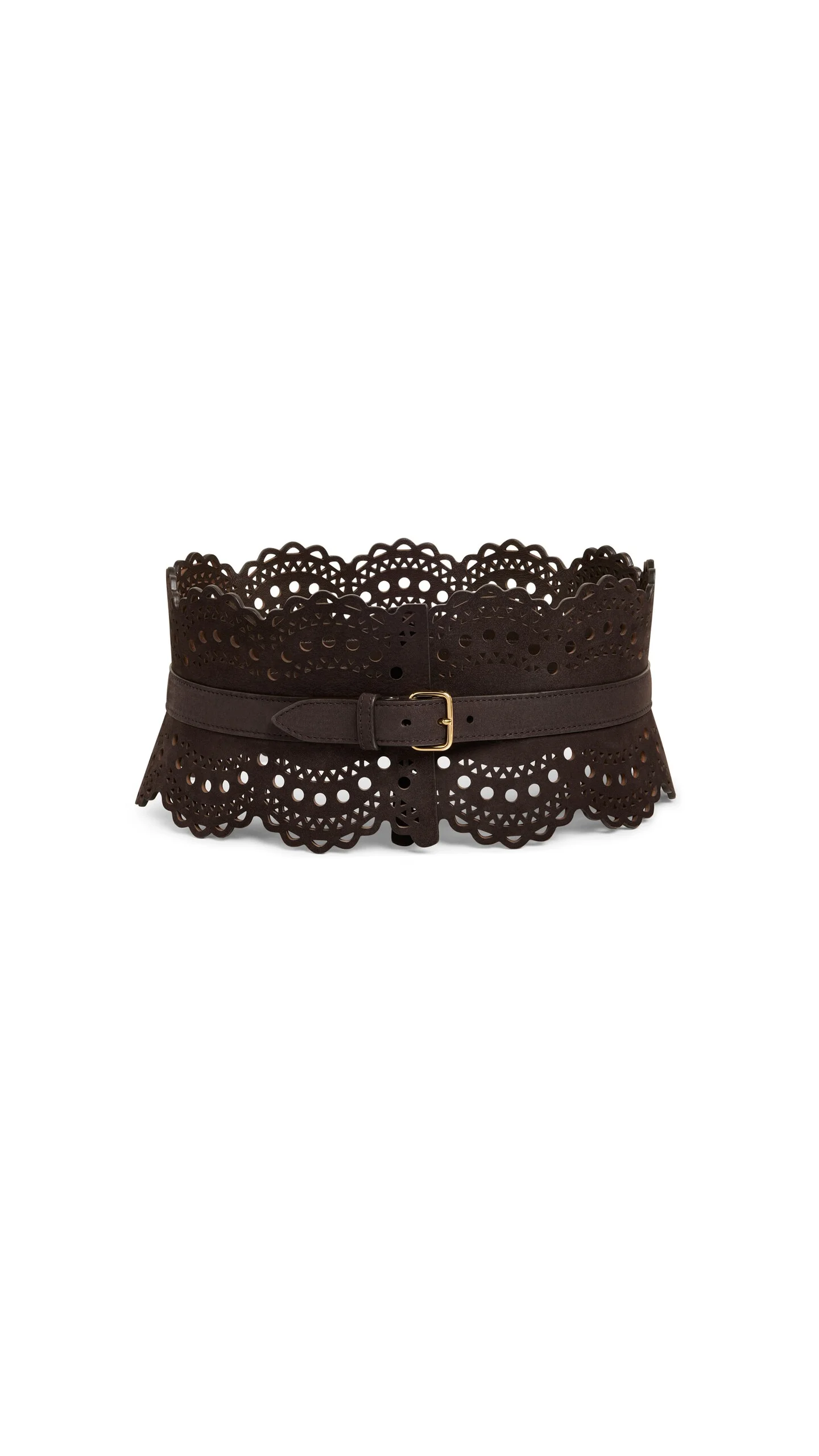 BUSTIER BELT IN VIENNE WAVE NUBUCK - 1