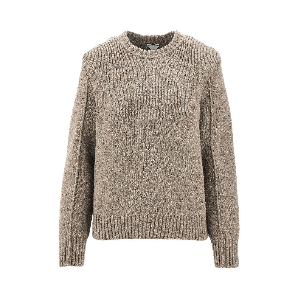 MOULINÉ WOOL-BLEND SWEATER - 1