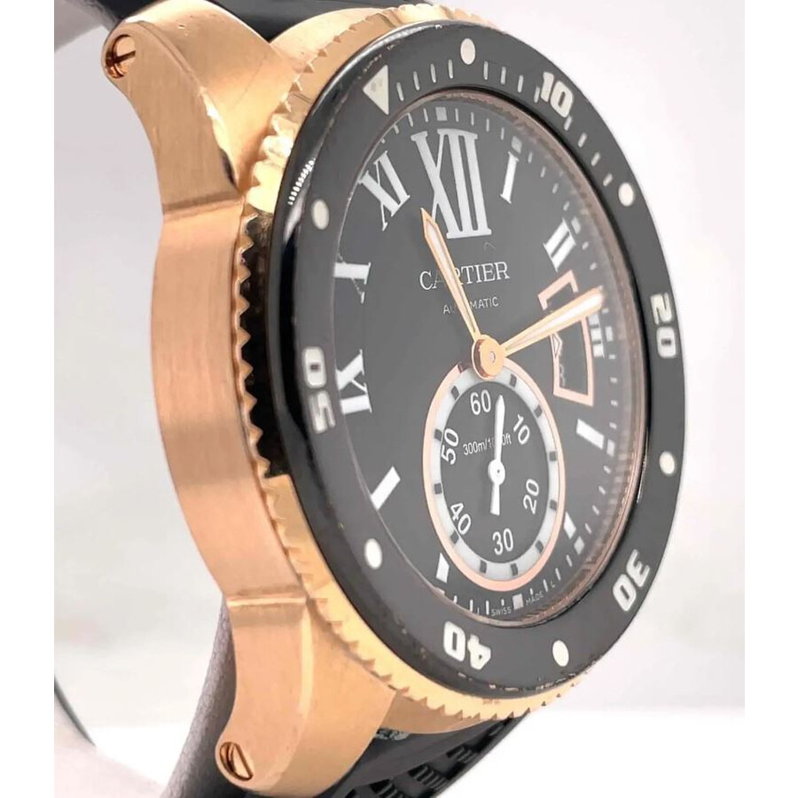 Pre-owned Cartier Calibre de Cartier Diver Black Dial Men's Watch W7100052 - 4