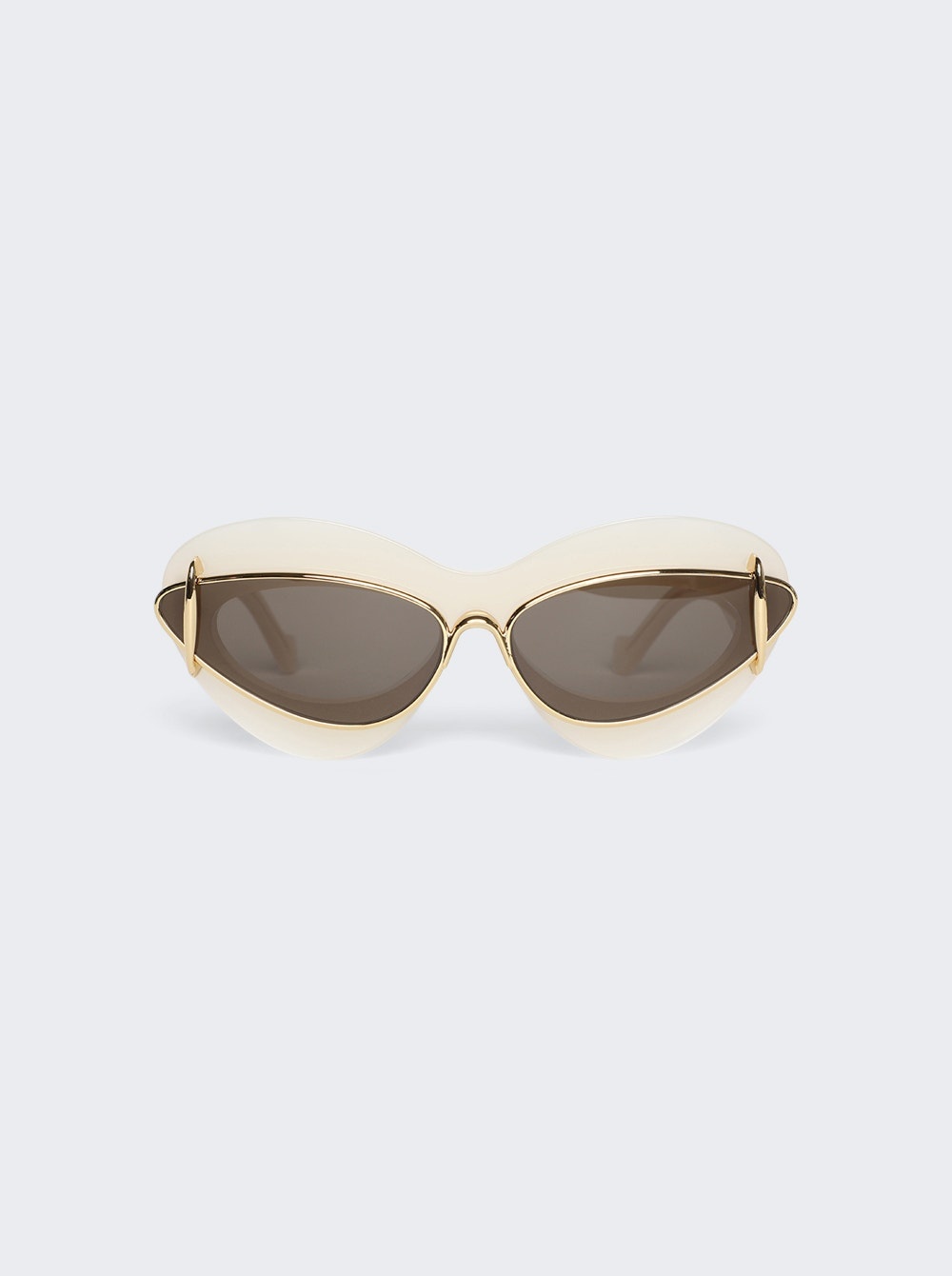 Double Frame Sunglasses Ivory - 1