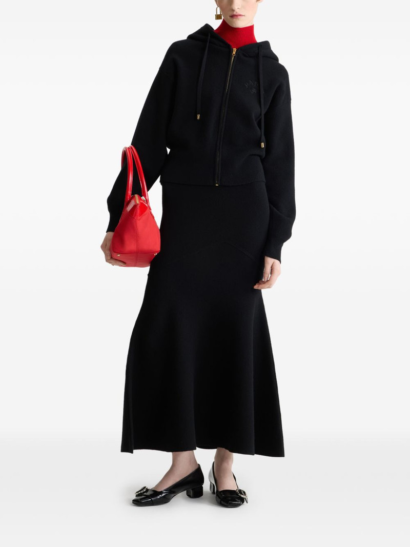 PATOU fishtail wool maxi skirt outlook