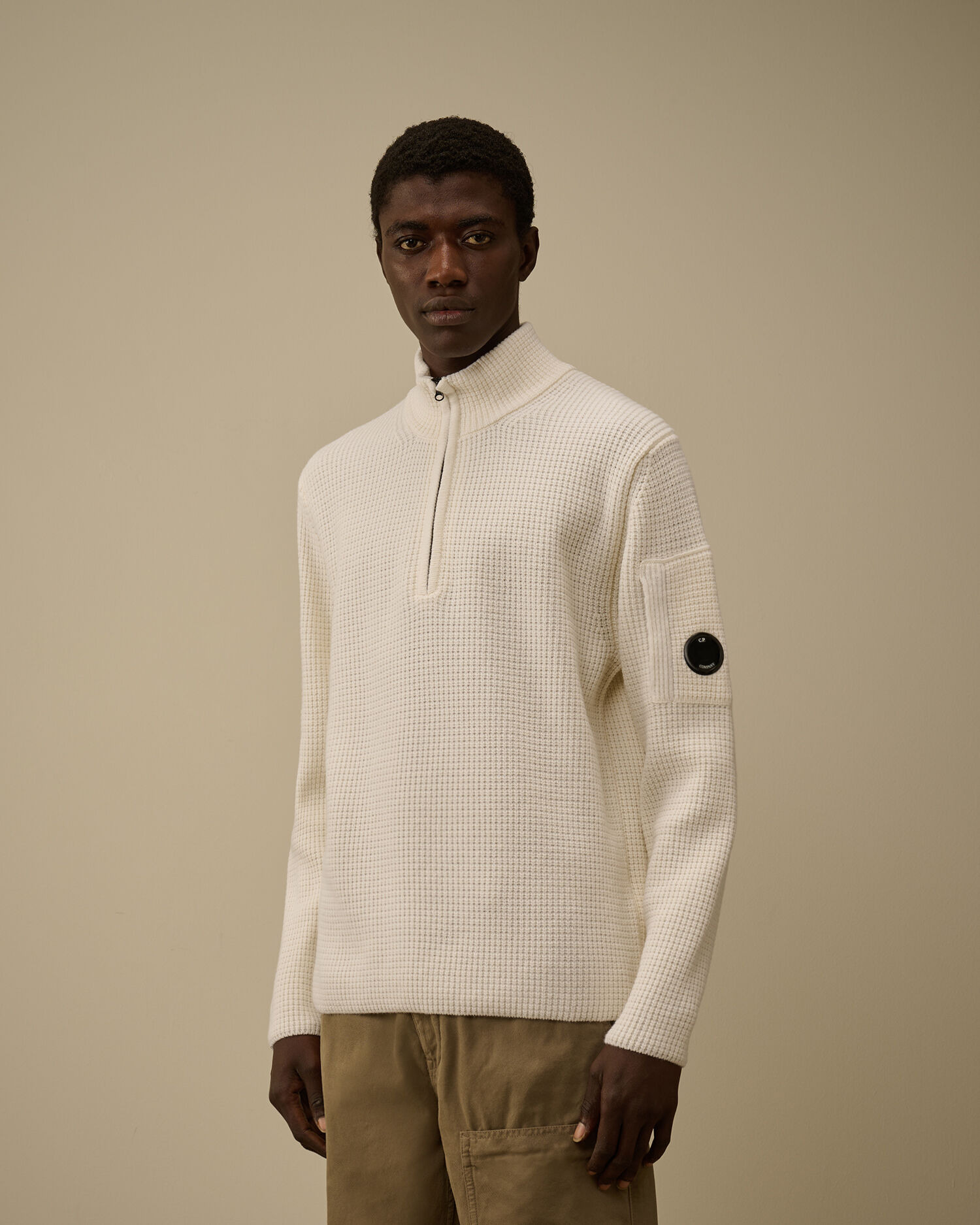 Lambswool GRS Half Zip Sweater - 3