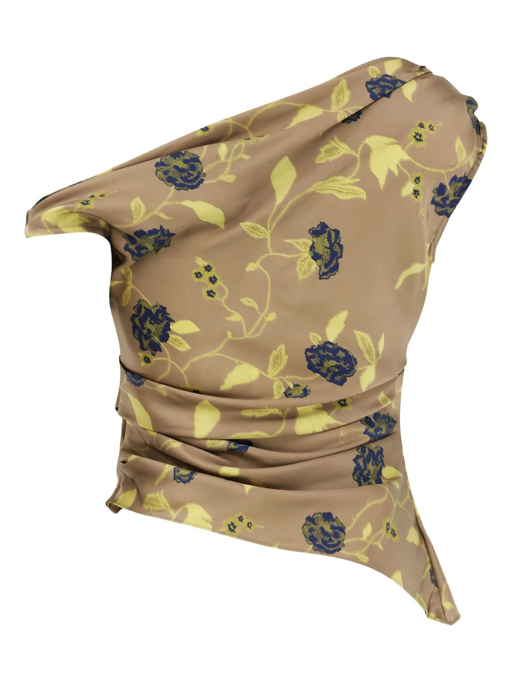 Phare floral-print draped top - 2