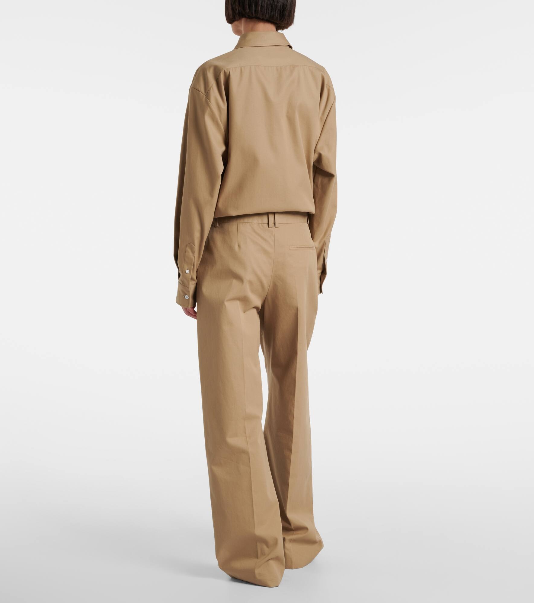 Alfidis cotton and cashmere wide-leg pants - 3